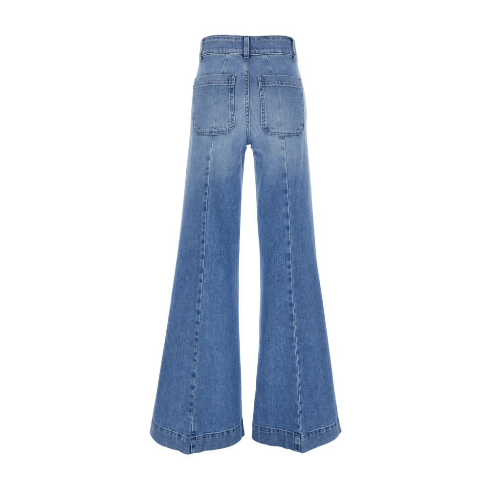 Seafarer Blauwe Katoenen Broek met Zakken Blue Dames