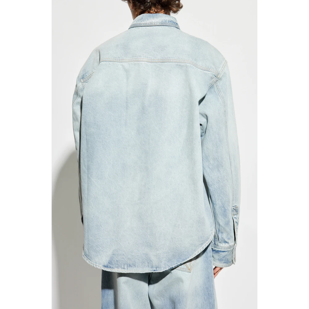 Vetements Logo shirt Blue Heren