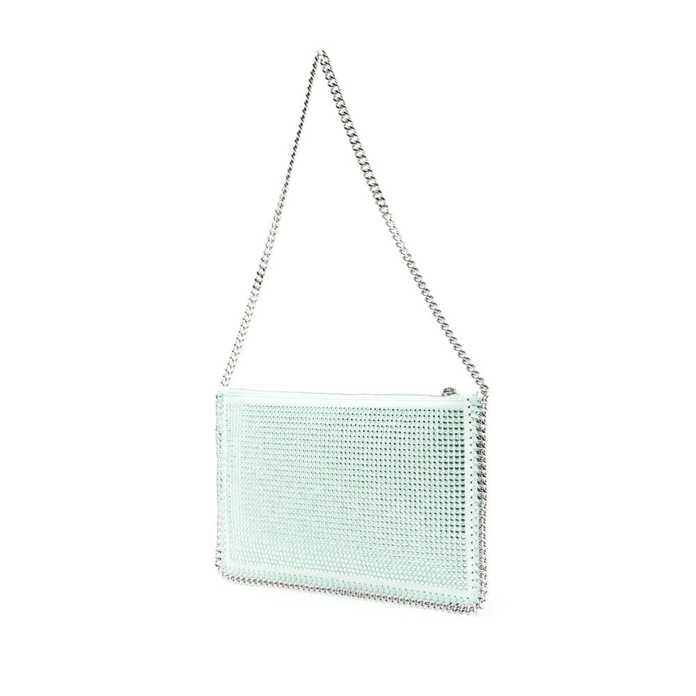 Stella Mccartney Kristalversierde Mintgroene Handtas Green Dames