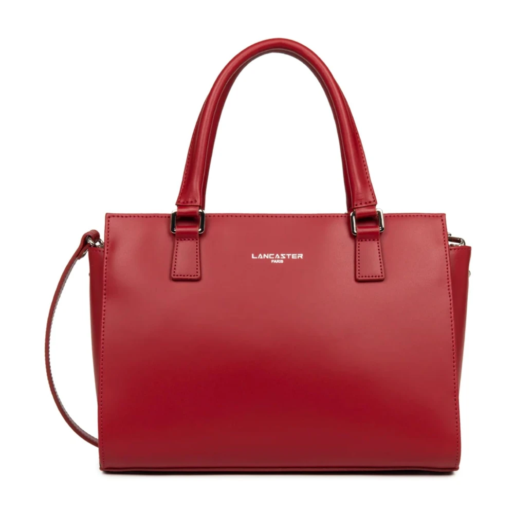 Lancaster Red Shopping Bags, Female, One Size, Sac À Main Zippée M Smooth