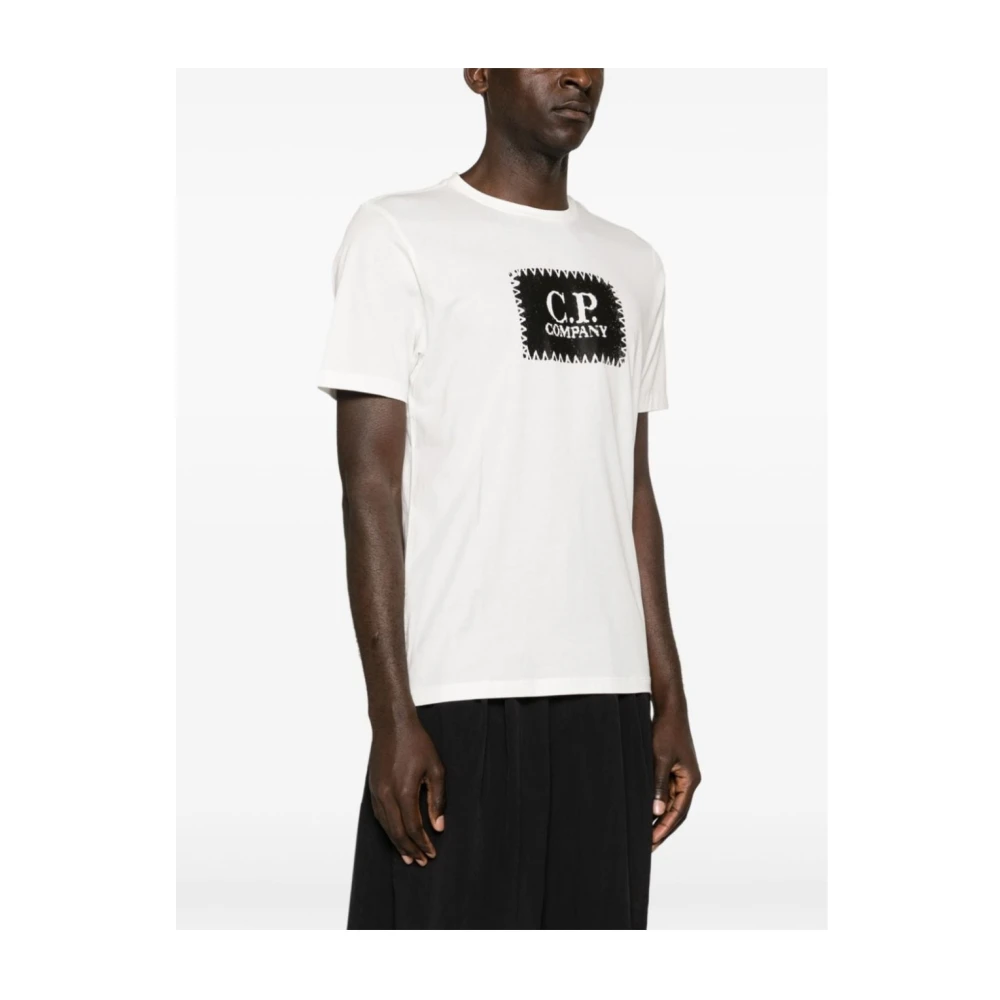 C.P. Company Logo T-Shirt 103 White Heren