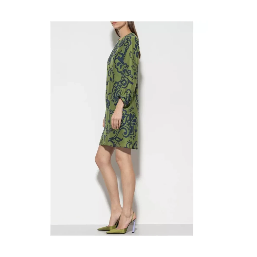 LUISA CERANO Mini jurk met print Green Dames