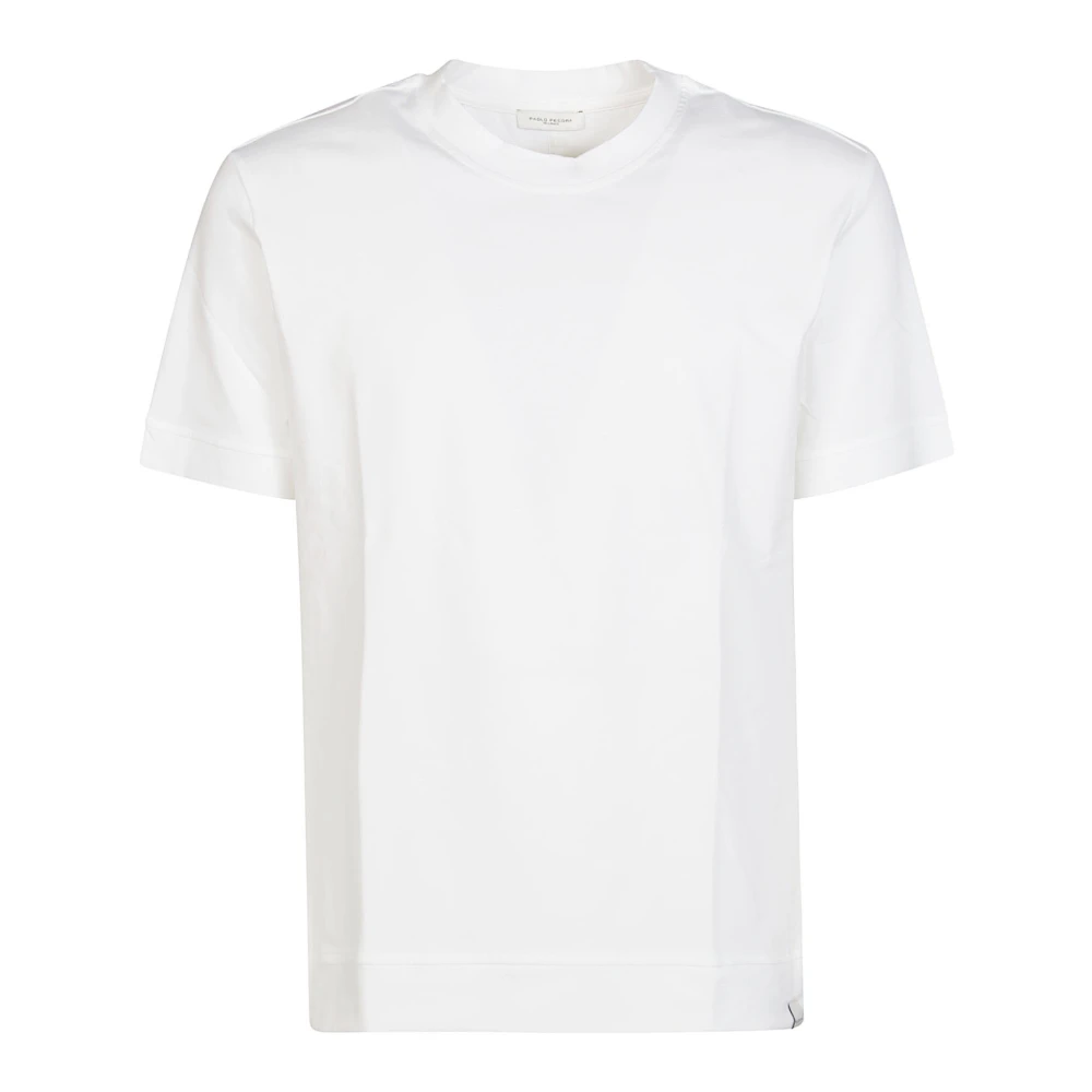 Paolo Pecora Effen Bielastisch T-Shirt White Heren