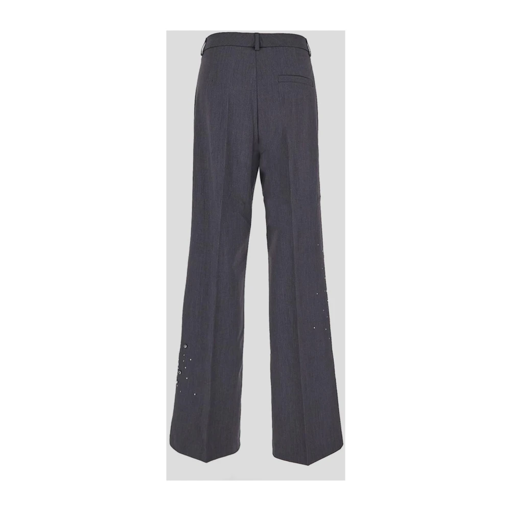 DES Phemmes Zwarte Wijde Suit Pant Polyester Broek Gray Dames