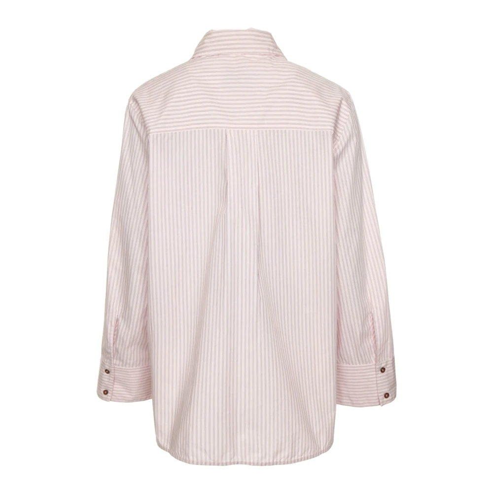 BAUM UND PFERDGARTEN Gestreepte Oversized Shirt met Zakken Multicolor Dames