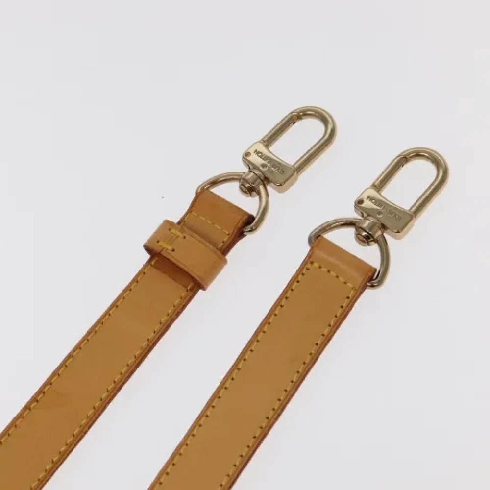 Louis Vuitton Vintage Pre-owned Leather home-office Beige Dames