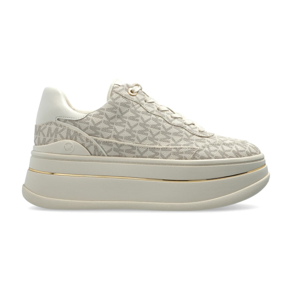 Michael Kors Hayes platform sportschoenen Dames Schoenen Beige