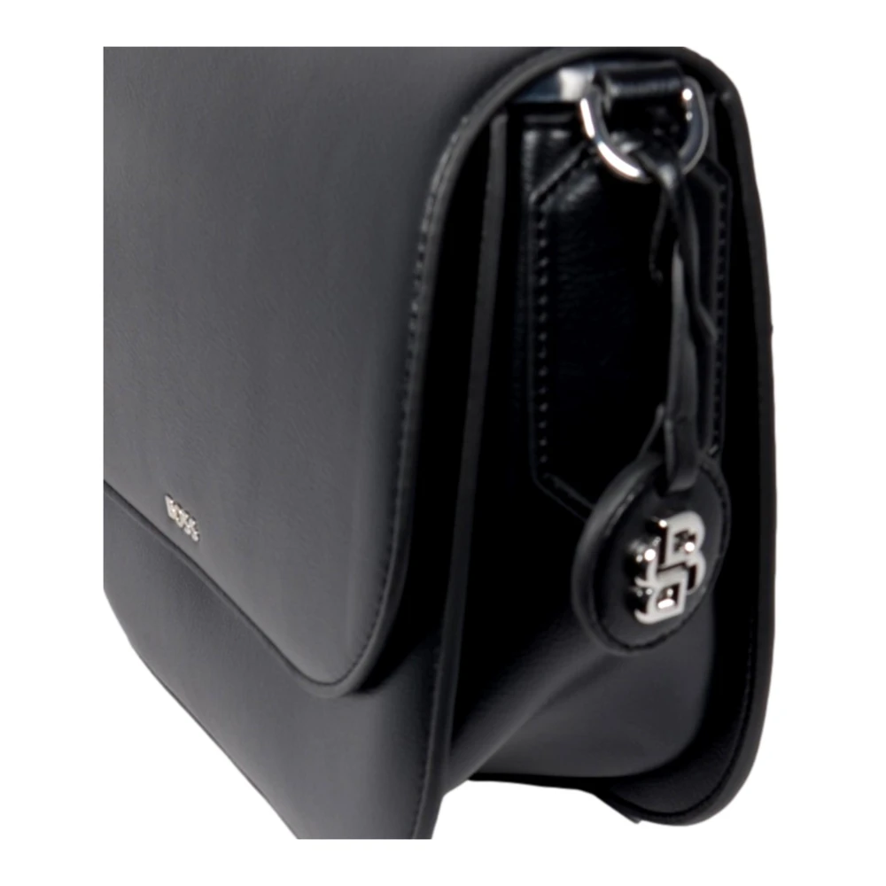Hugo Boss Elegante Liriel Flap Crossbody Tas Zwart Black Dames