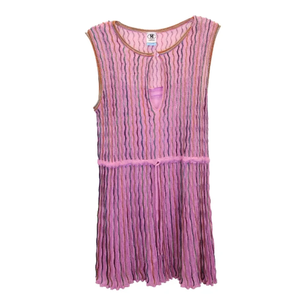 Missoni Pre-owned Polyester dresses Pink Dames
