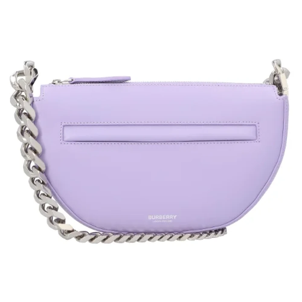 Burberry Leather shoulder-bags Purple Dames
