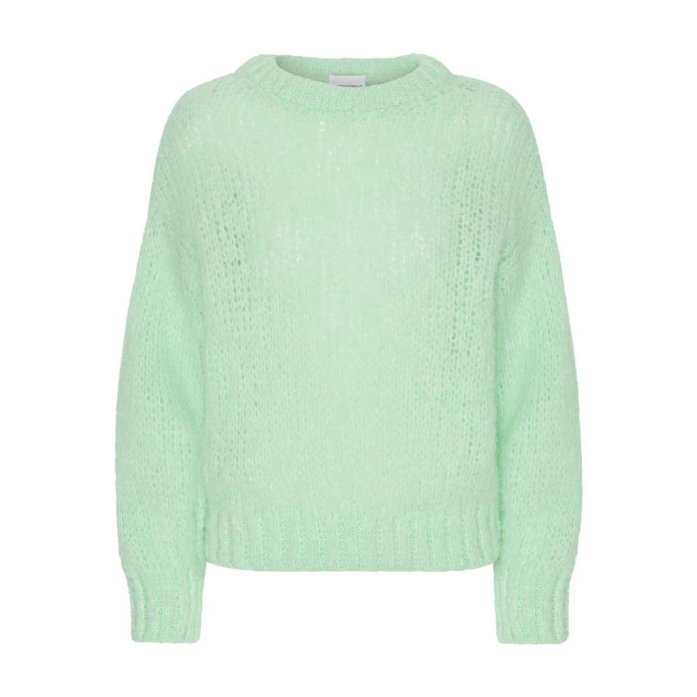 American Dreams Zachte Alpaca Trui in Mintgroen Green Dames