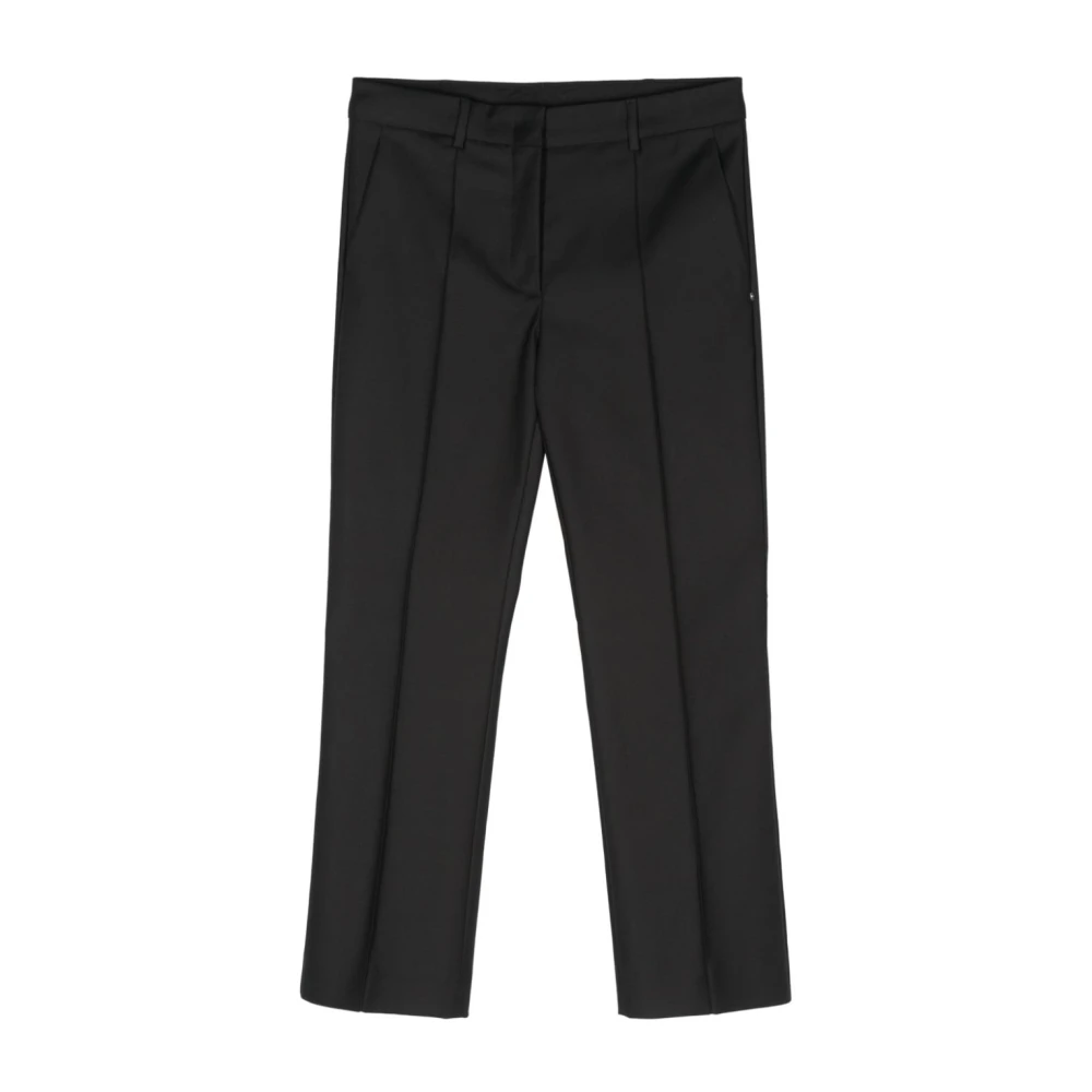 SPORTMAX Zwarte Elastische Jersey Broek Black Dames