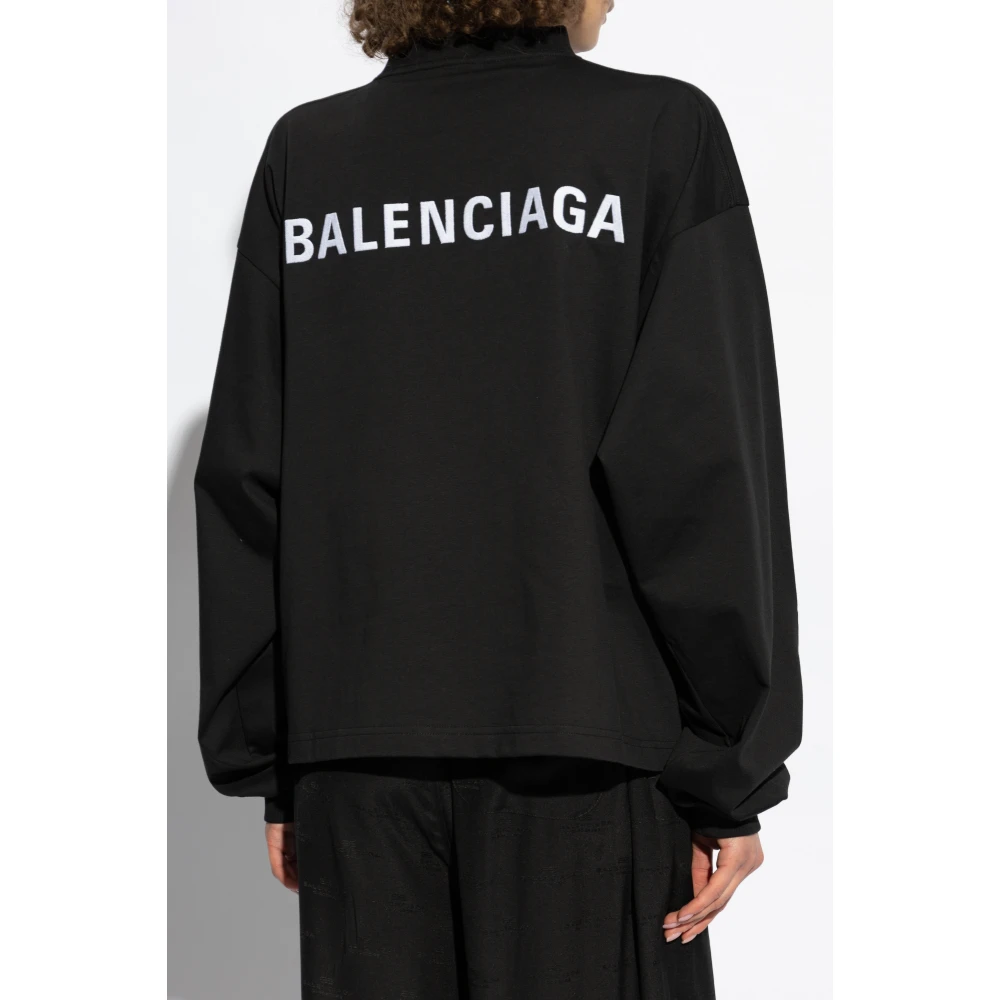Balenciaga T-shirt met lange mouwen Black Dames