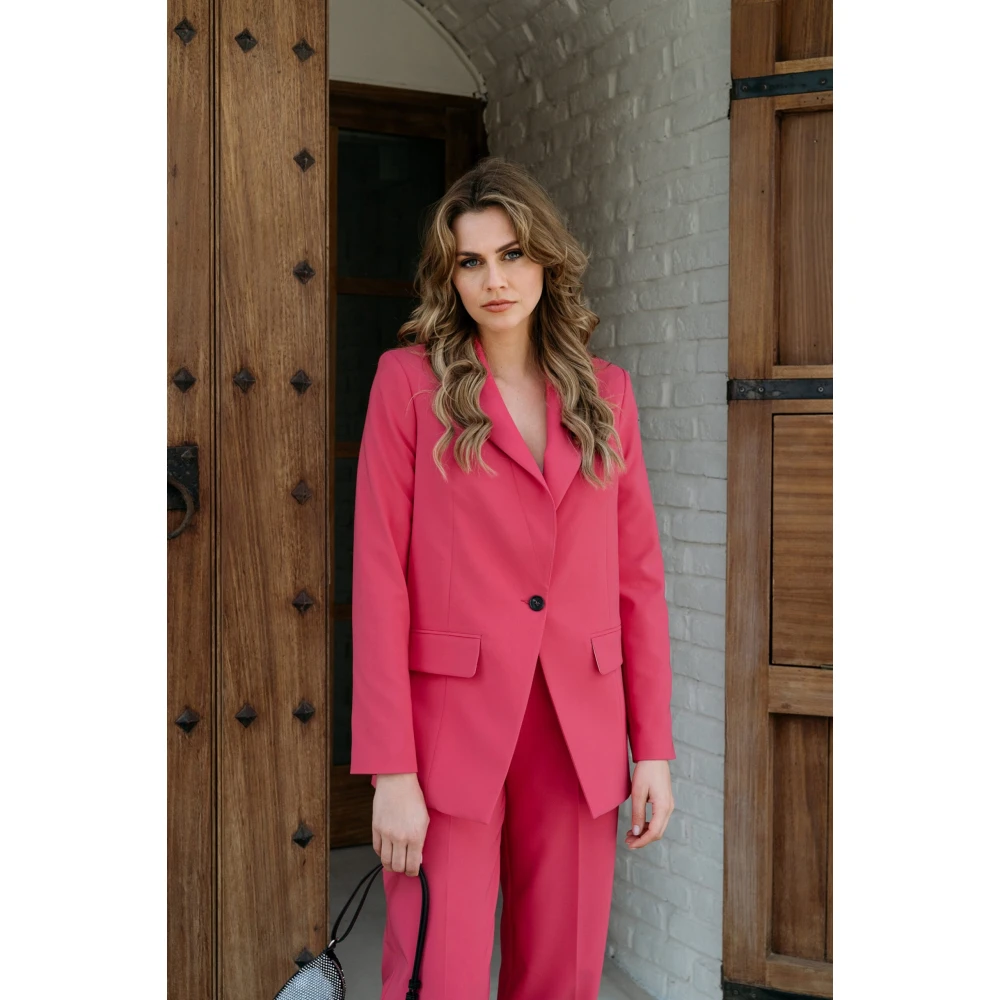 &Co Woman Blazer Bruin Pink Dames