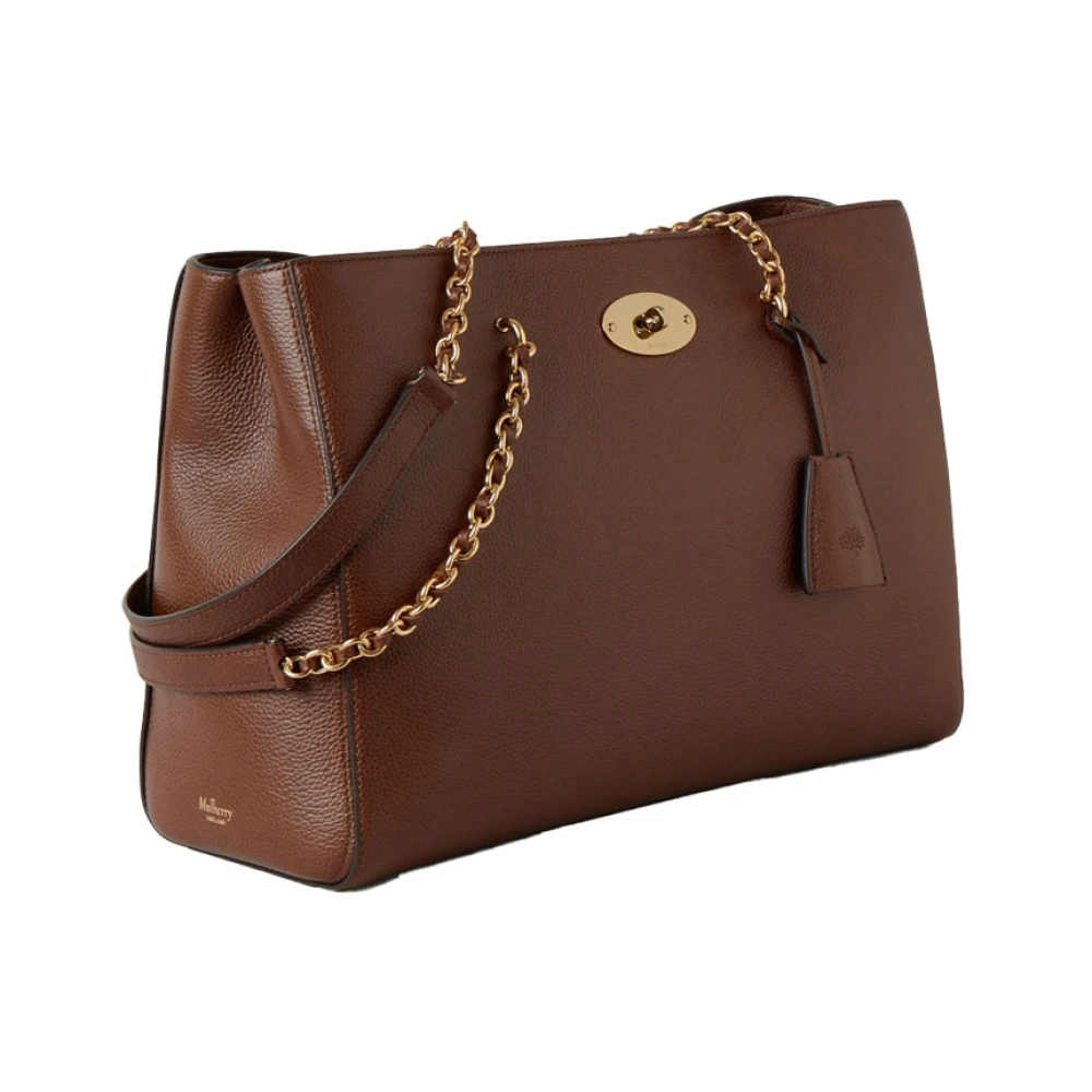 Mulberry Ketting Tote Twee Toon Klassiek Graan Brown Dames