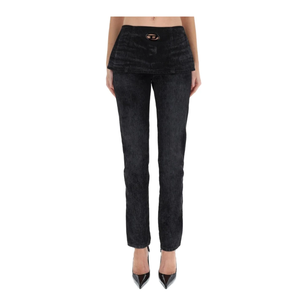 Diesel Donna Nero Jeans, W24, New,