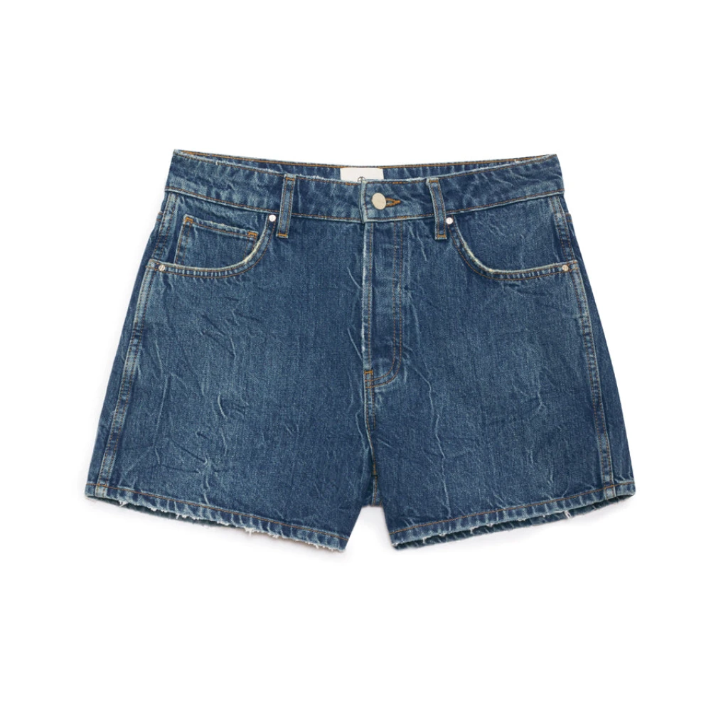 Vintage Blue High Waist Denim Shorts