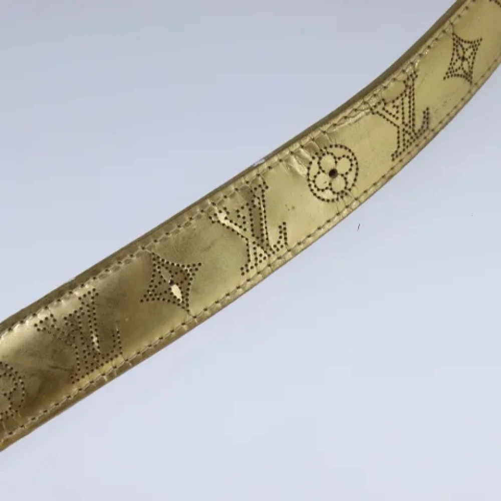 Louis Vuitton Vintage Pre-owned Leather belts Yellow Dames