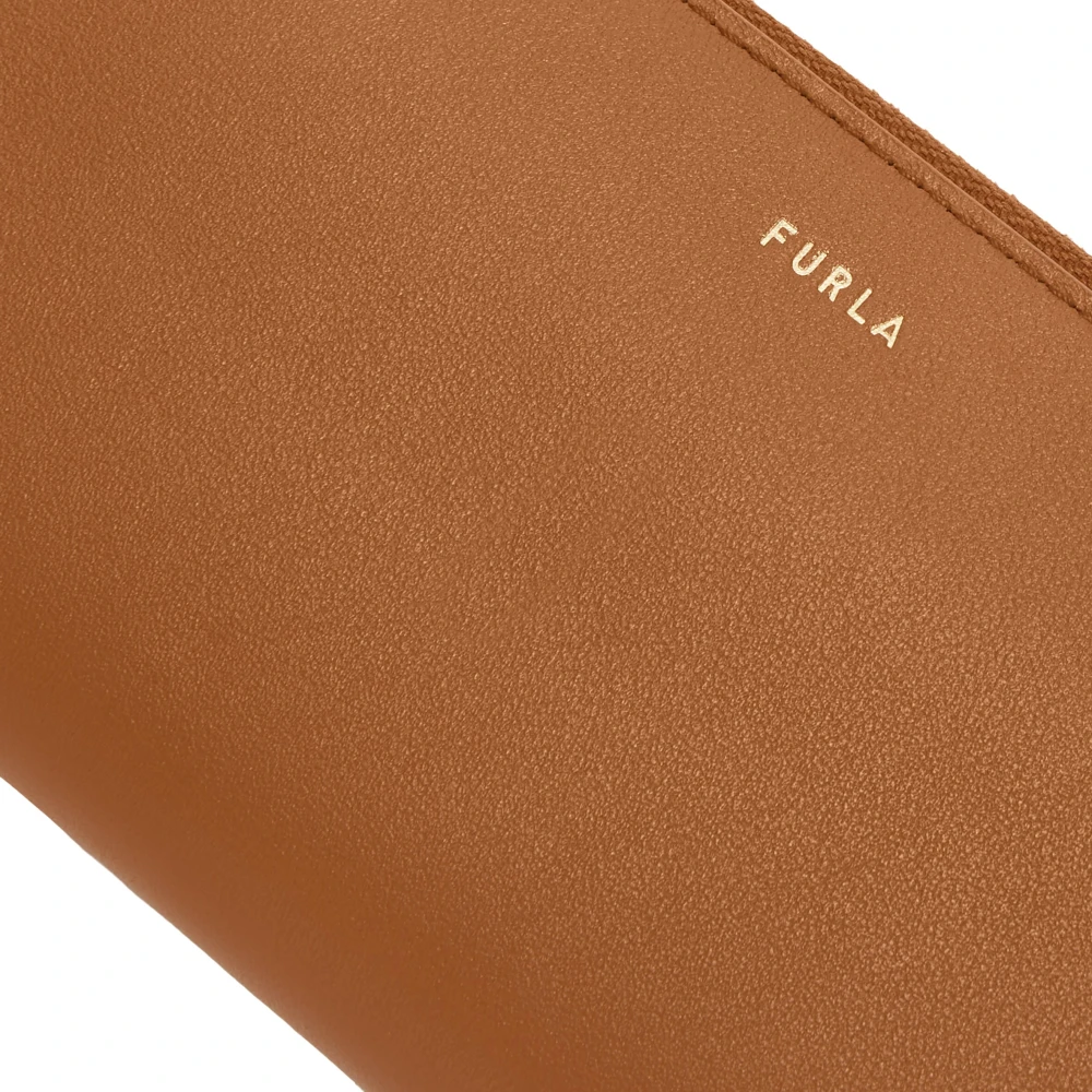 Furla Nuvola Zip Around Portemonnee Brown Dames