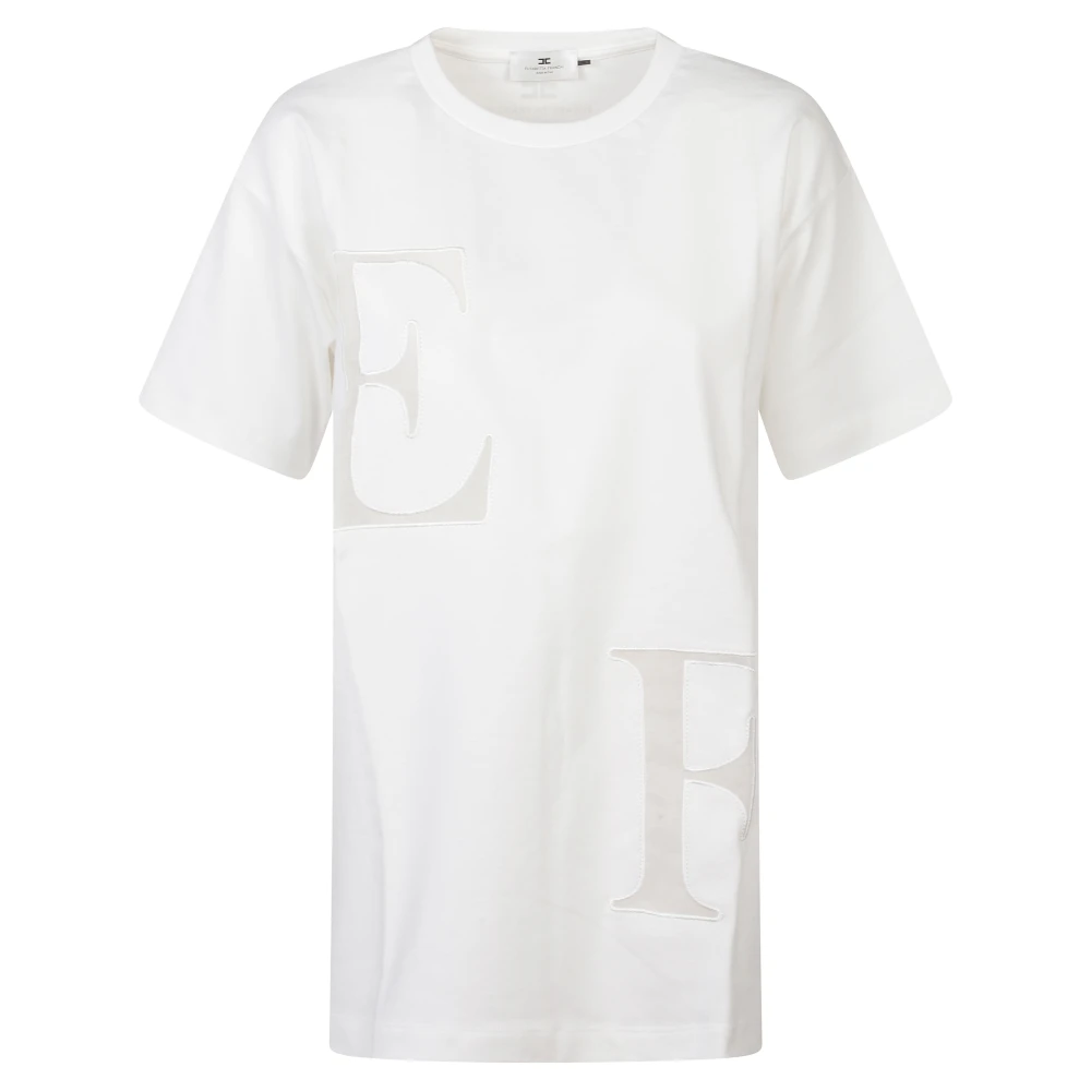 Elisabetta Franchi Women's White T-Shirts, M, T-Shirts And Polos