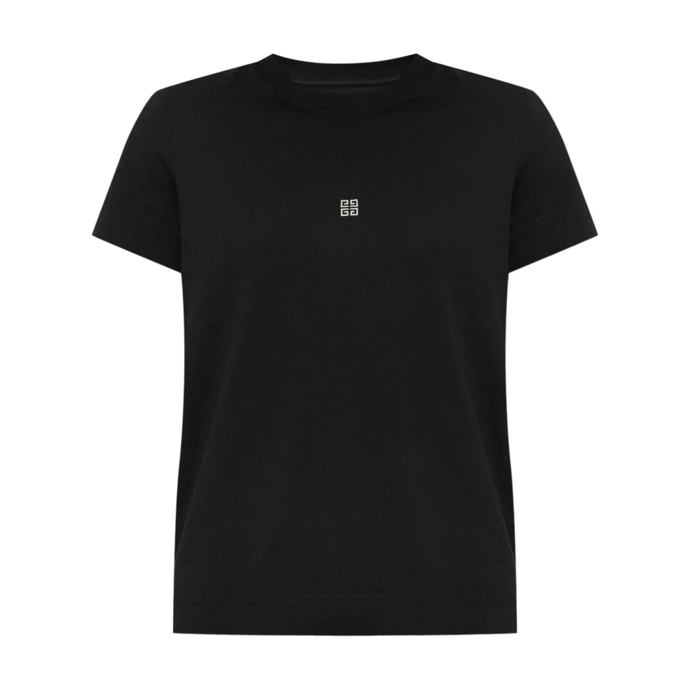 Givenchy Slim Fit T-Shirt med 4G-detalj Black, Dam