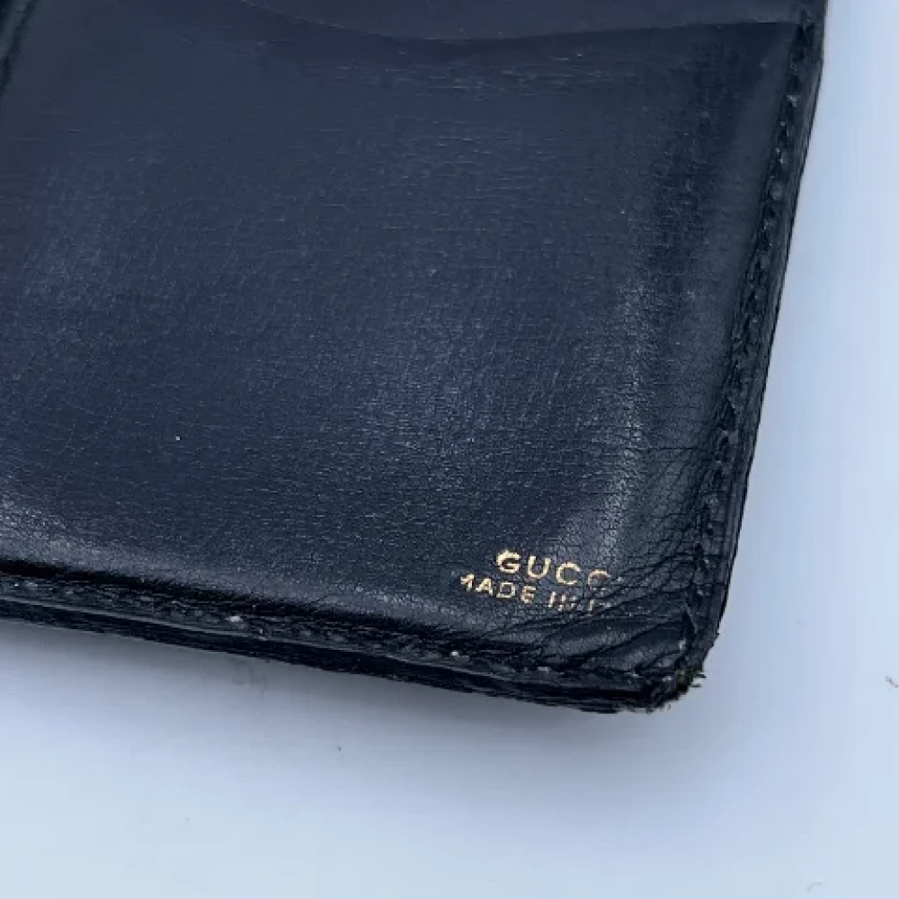 Gucci Vintage Pre-owned Leather home-office Black Dames