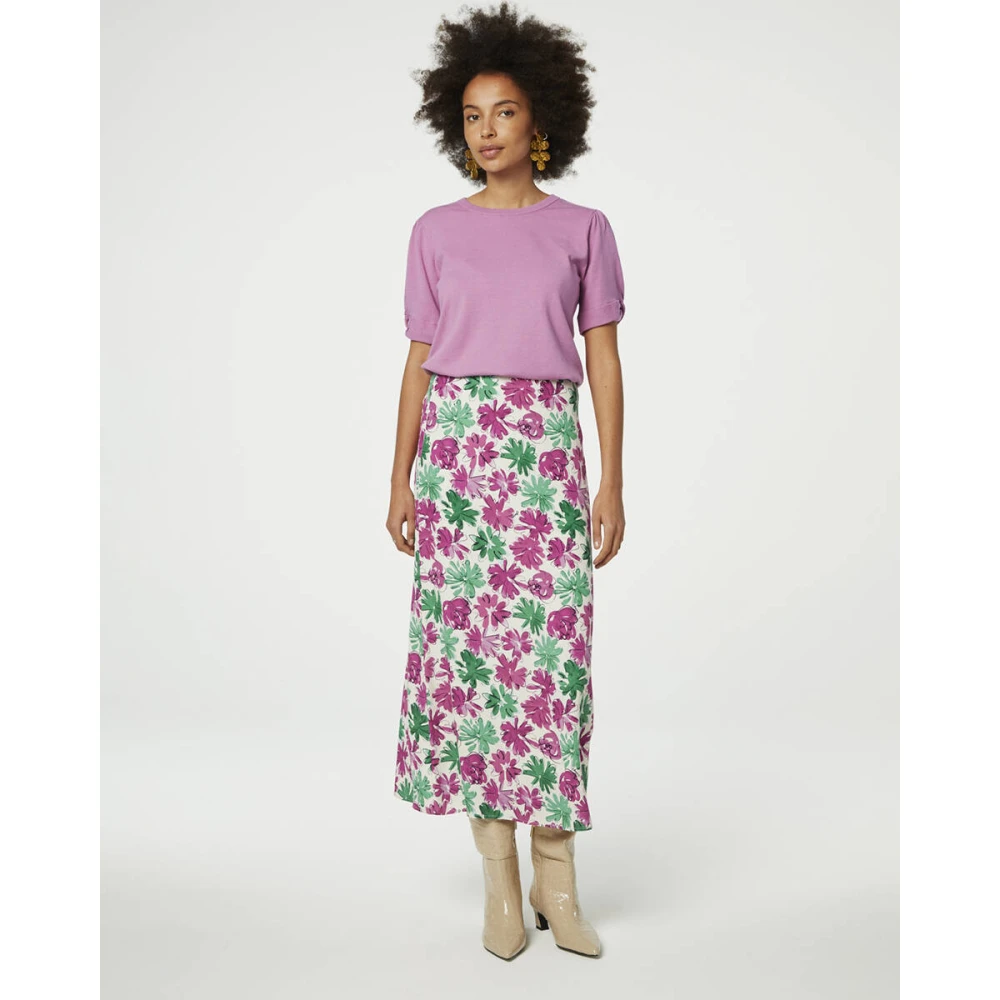 Fabienne Chapot Molly Twist Pullover Korte Mouw Pink Dames