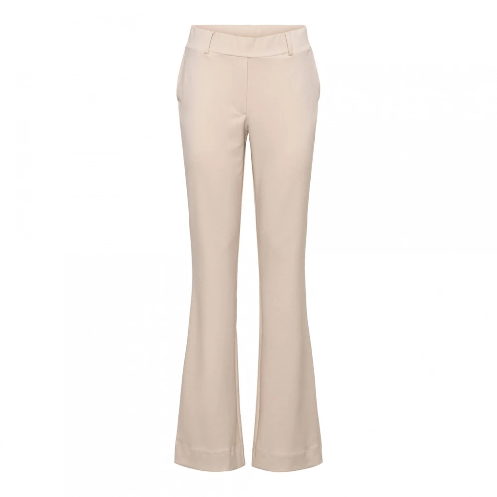 &Co Woman Co Woman broek Comfort Charlie Comfort Twill Pa282 41040 Beige Dames