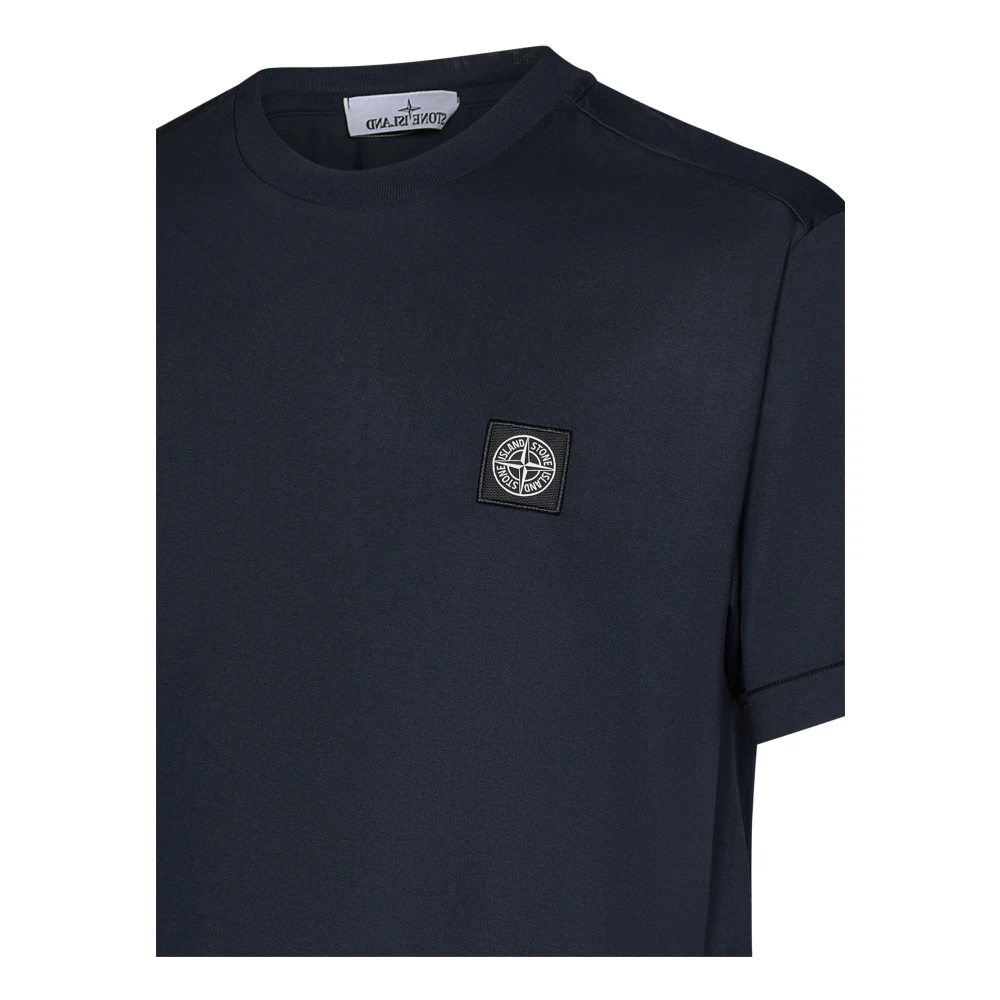Stone Island Blauwe T-shirt & Polo Combo Aw24 Blue Heren