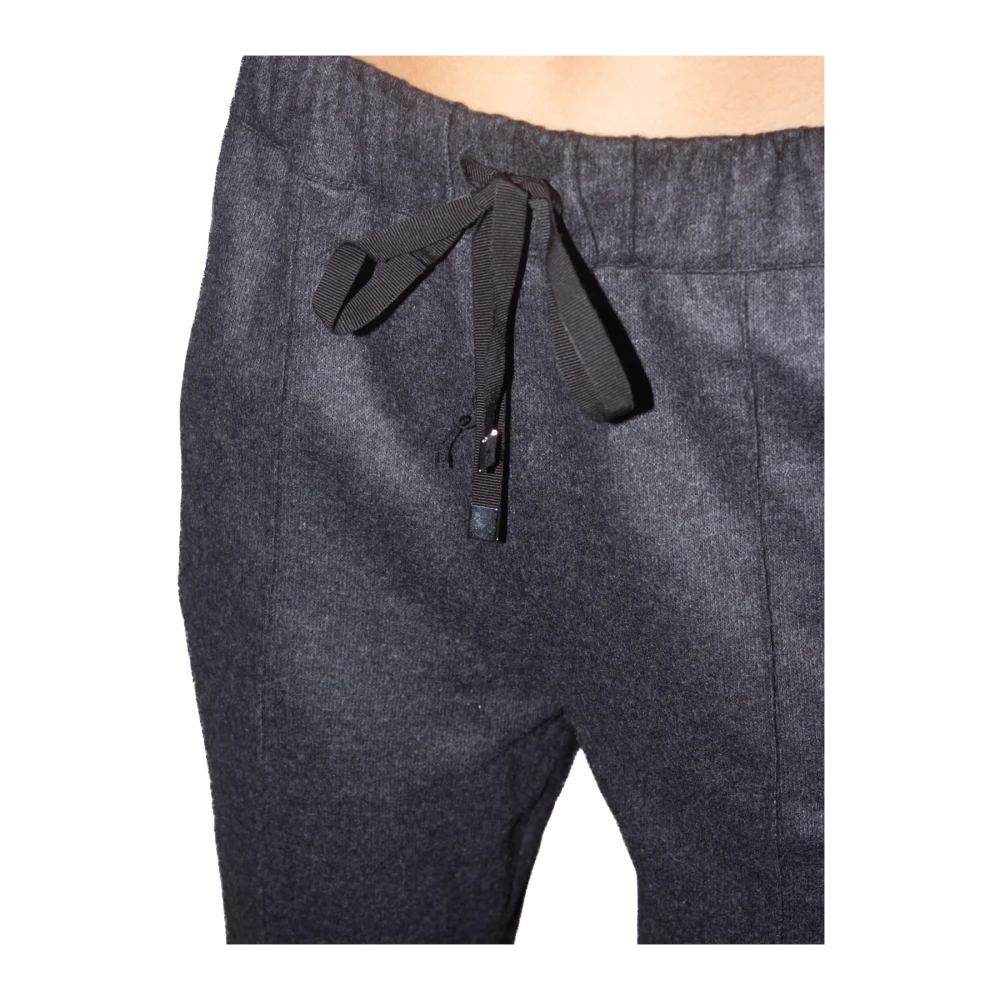 Liviana Conti Zwarte Trekkoord Taille Kasjmierbroek Black Dames