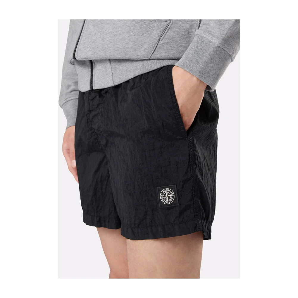 Stone Island Zwart zee kleding met zak Black Heren