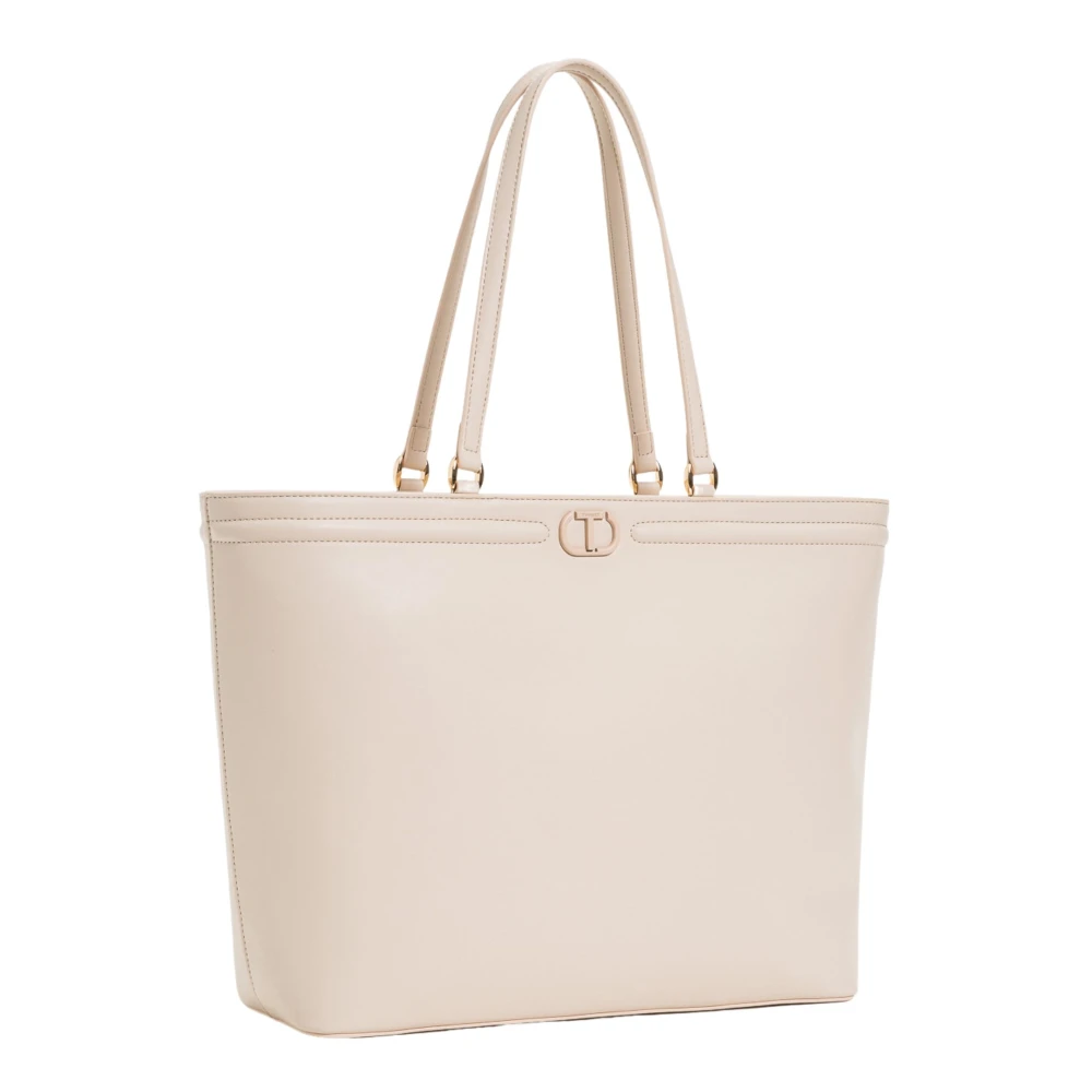 Twinset Beige Boodschappentas met Ritssluiting Beige Dames