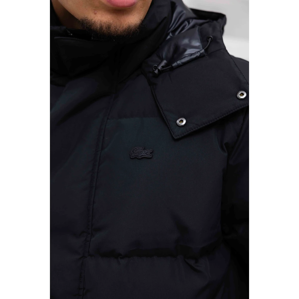 Lacoste Winterjas Zwart Comfort Stijl Kwaliteit Blue Heren
