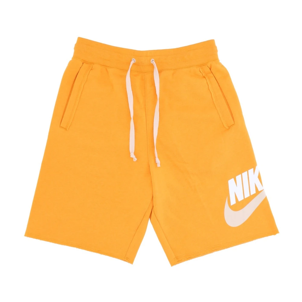 Nike Club French Terry Alumni Shorts Orange Heren