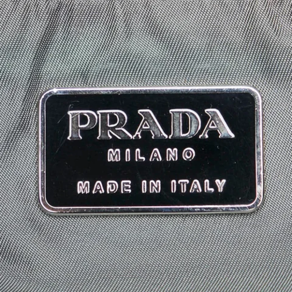 Prada Vintage Pre-owned Nylon handbags Black Dames
