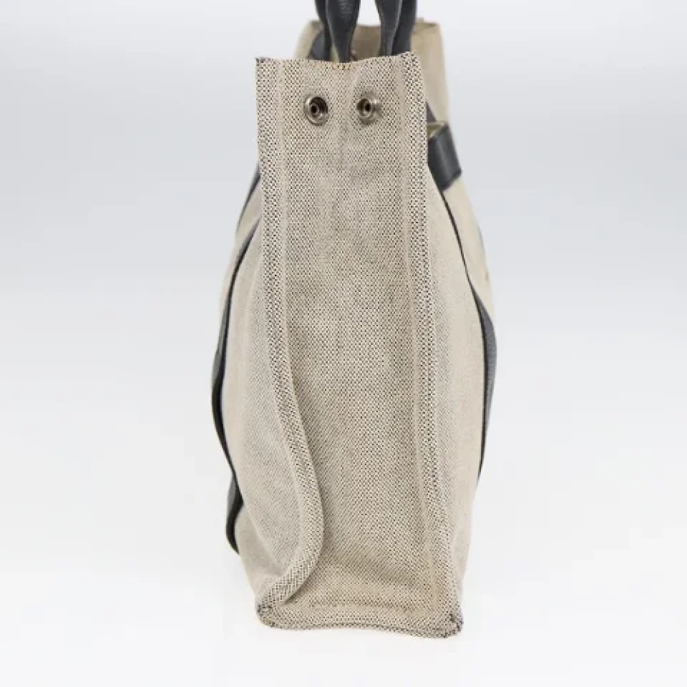 Hermès Vintage Pre-owned Canvas totes White Dames