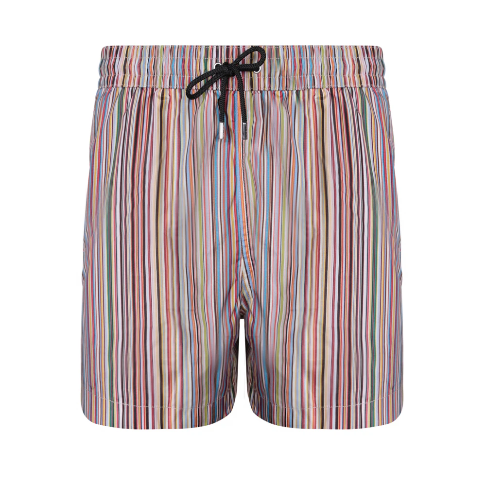 Paul Smith Men's Multicolor Stylish Swimwear With Drawstring Waistband - Beachwear - S - Swimwear