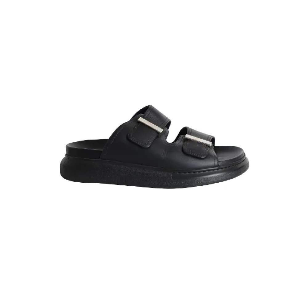 Alexander McQueen Pre-owned Pre-owned Läder sandaler Black, Herr