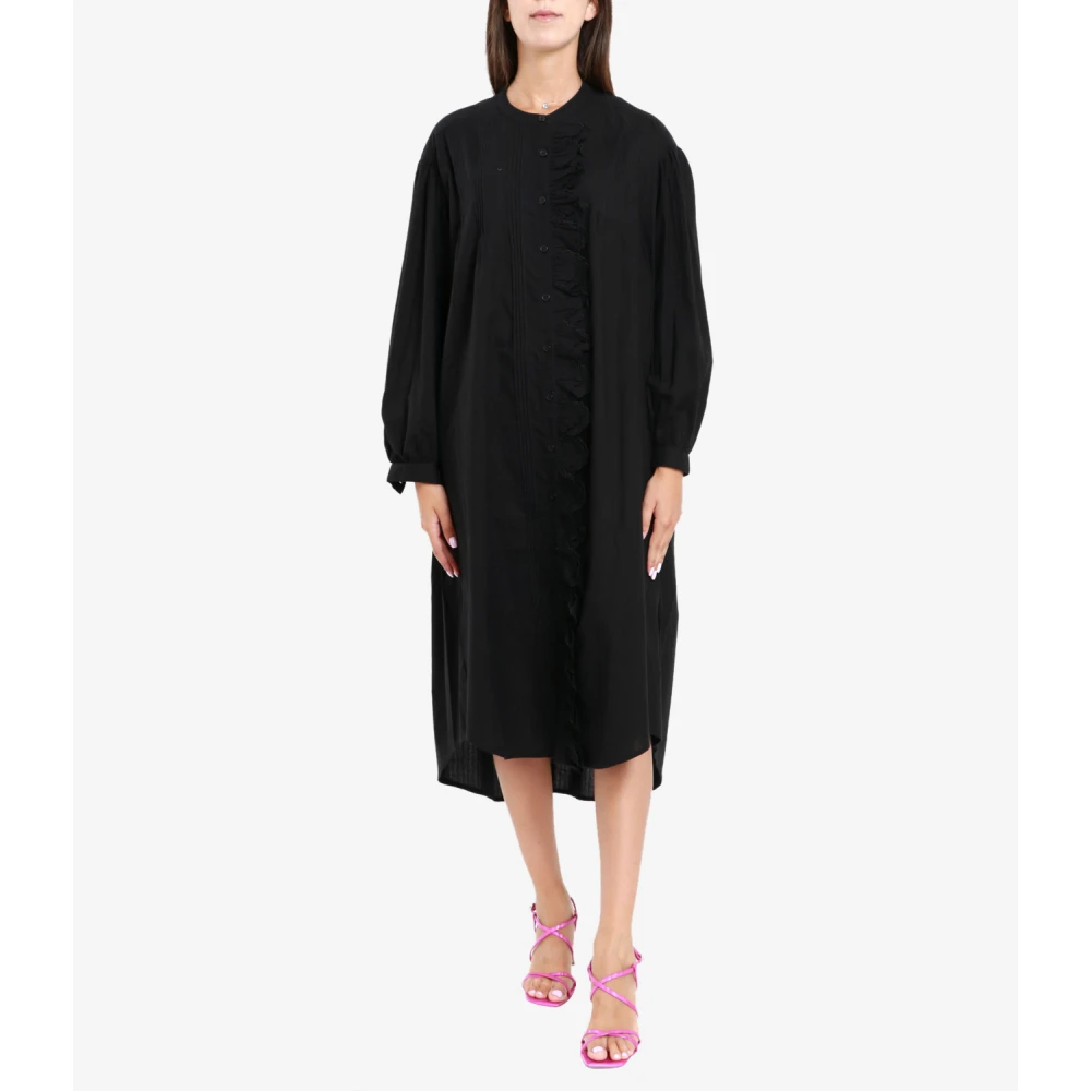 Semicouture Zwarte Kant Jurk Black Dames