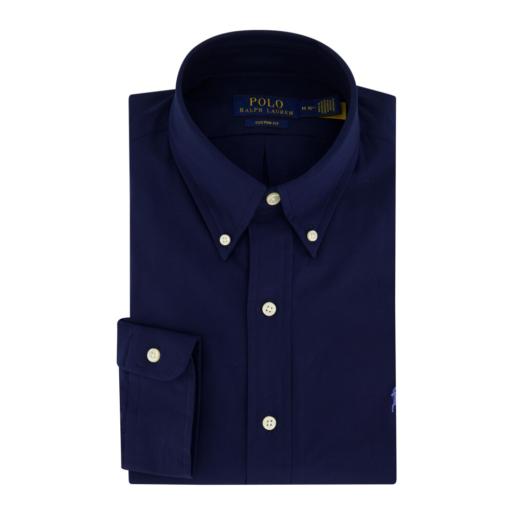 Ralph lauren overhemd online donkerblauw