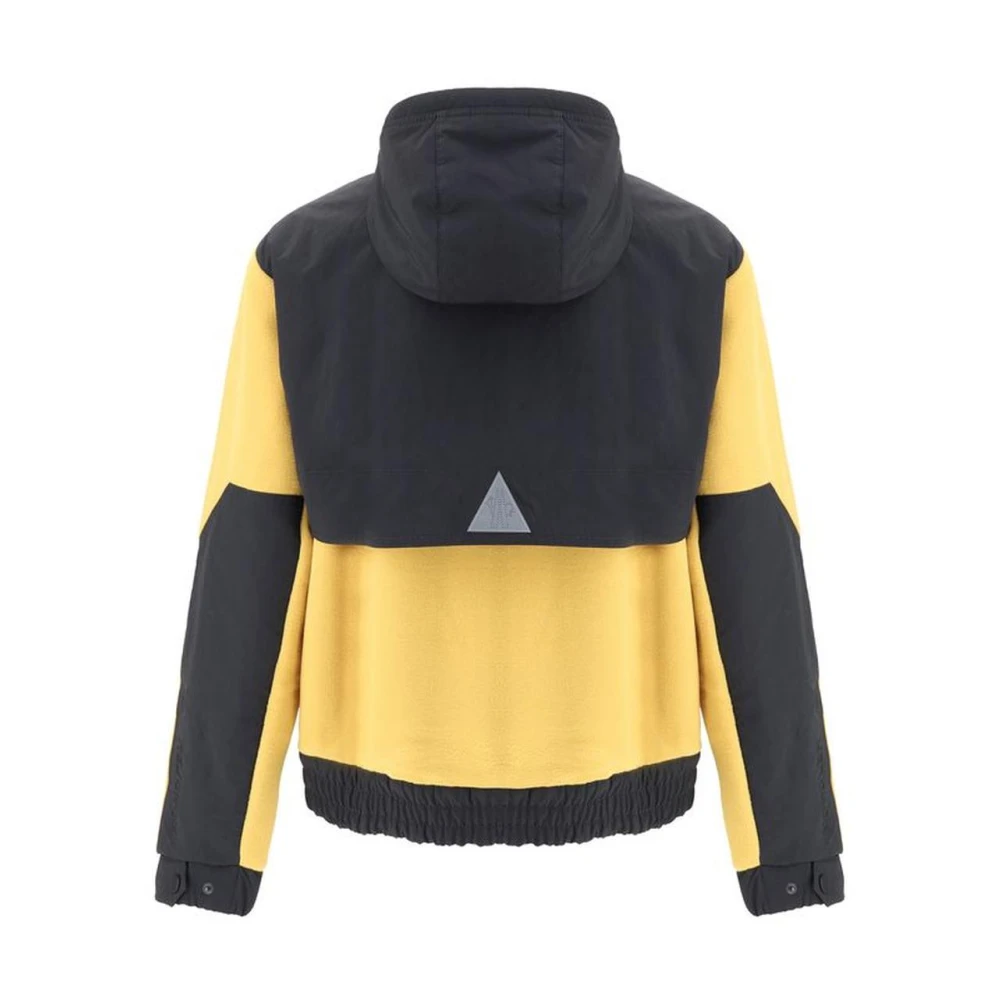 Moncler Verstelbare hoodie met dubbele rits Yellow Heren