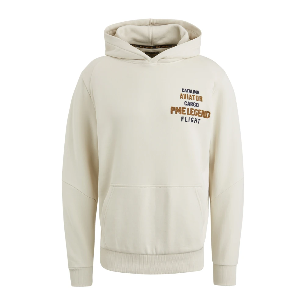 PME Legend Capuchon Droge Terry Hoodie Beige Heren