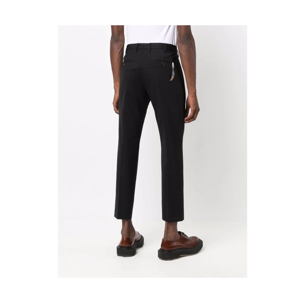 Pt01 Cropped Trousers Black Heren