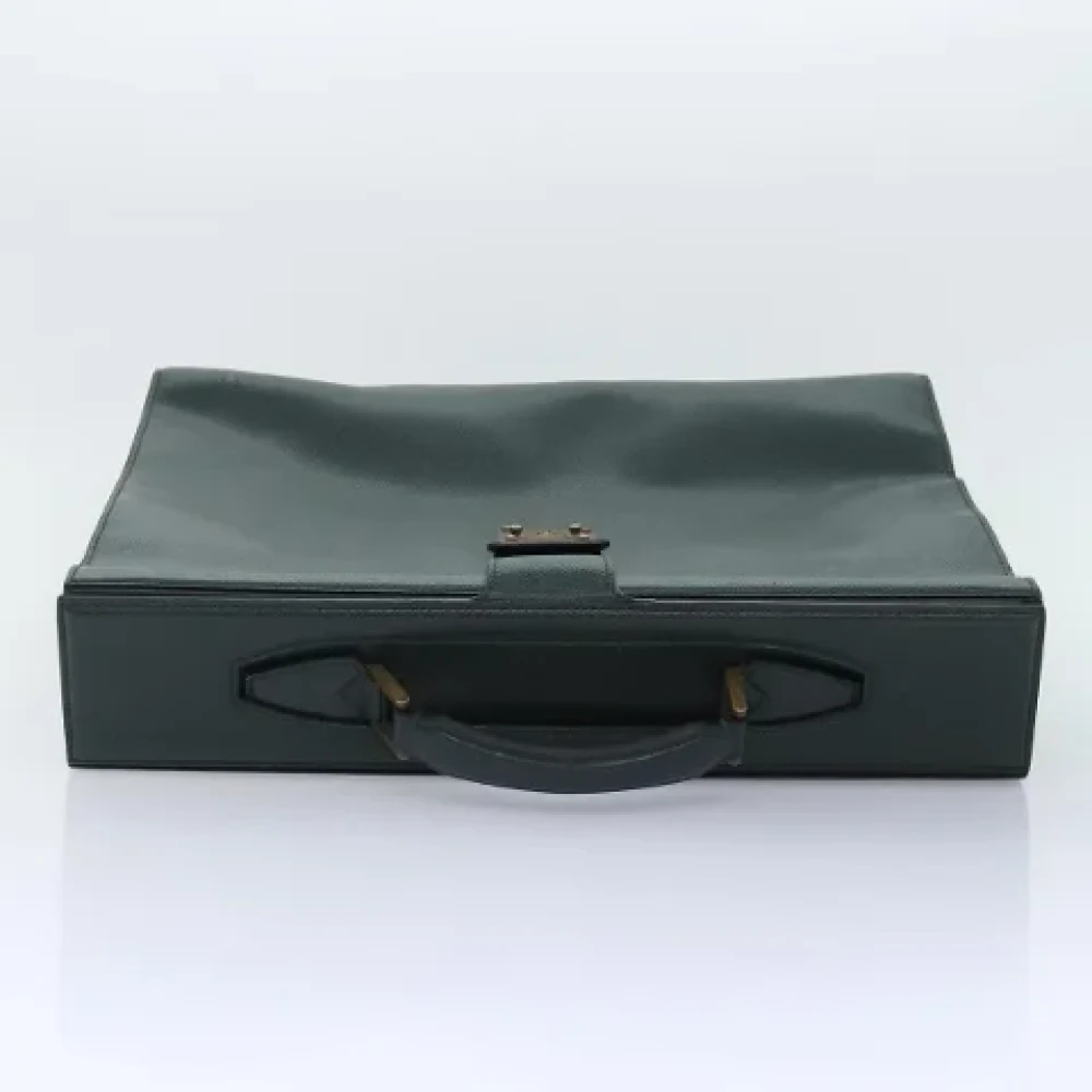 Louis Vuitton Vintage Pre-owned Leather briefcases Green Dames