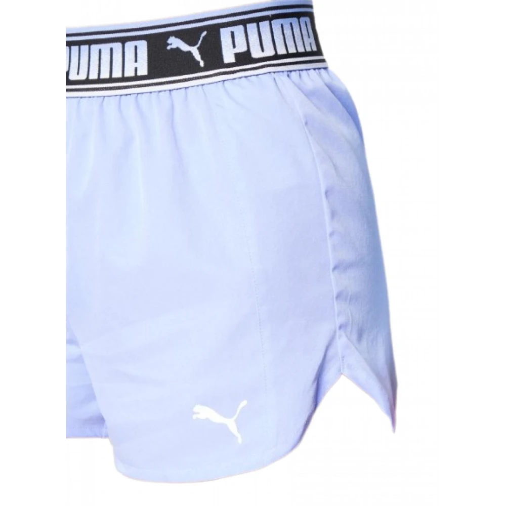 Puma Polyester Shorts met Vet Logo Purple Dames