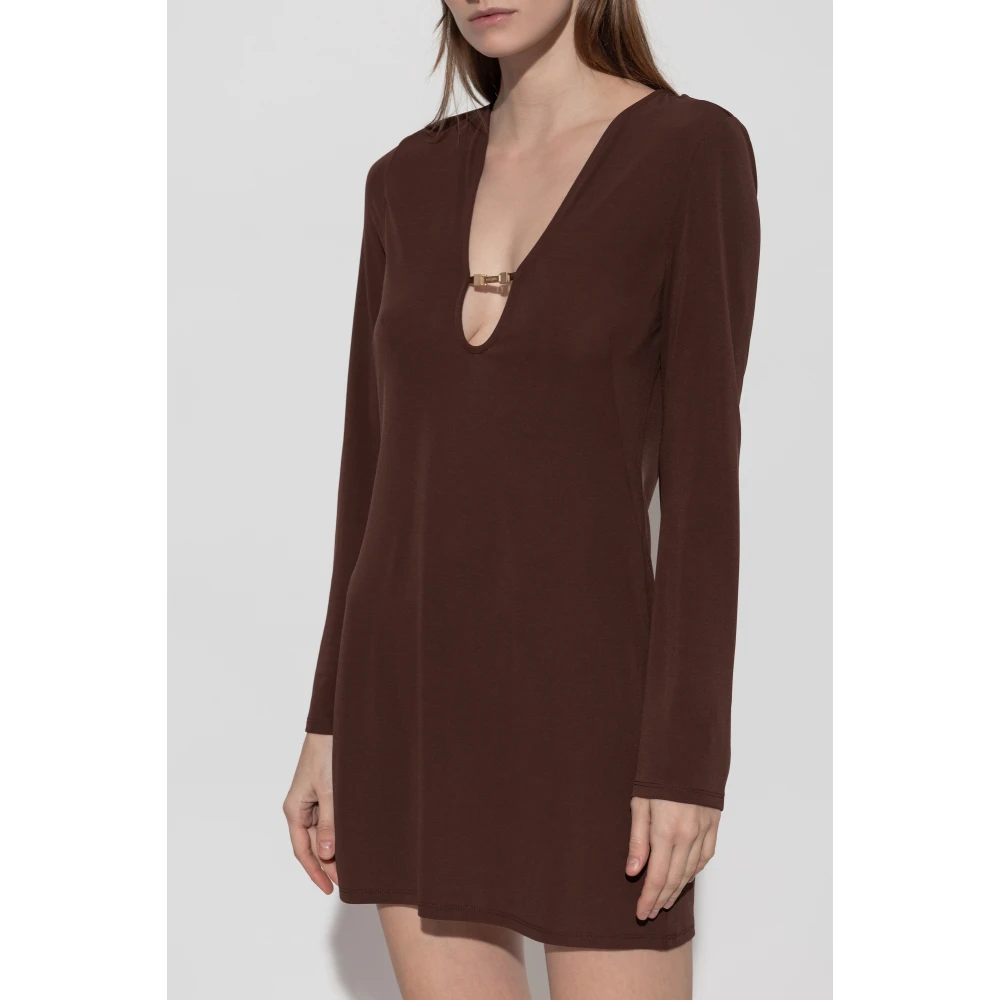 Cult Gaia Jurk Cheyenne Brown Dames