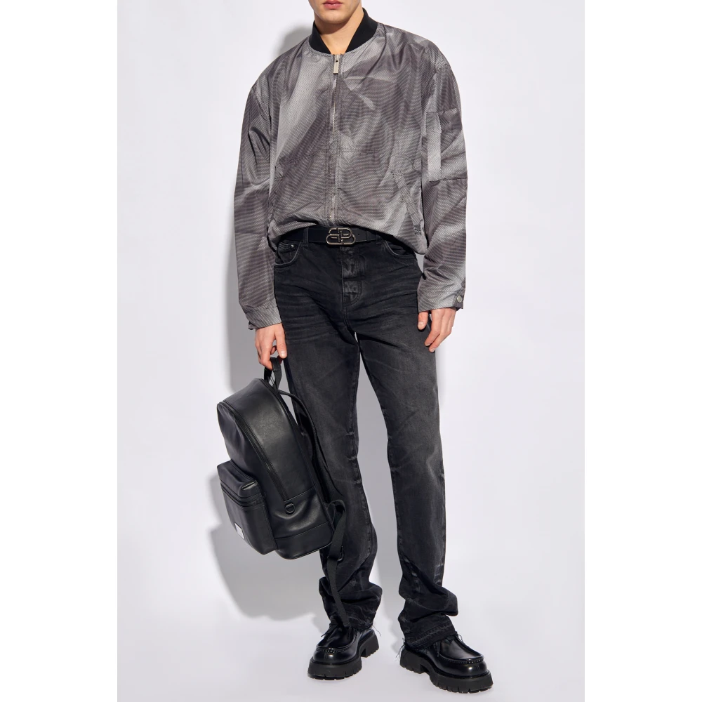 44 Label Group Licht jack met logo Gray Heren