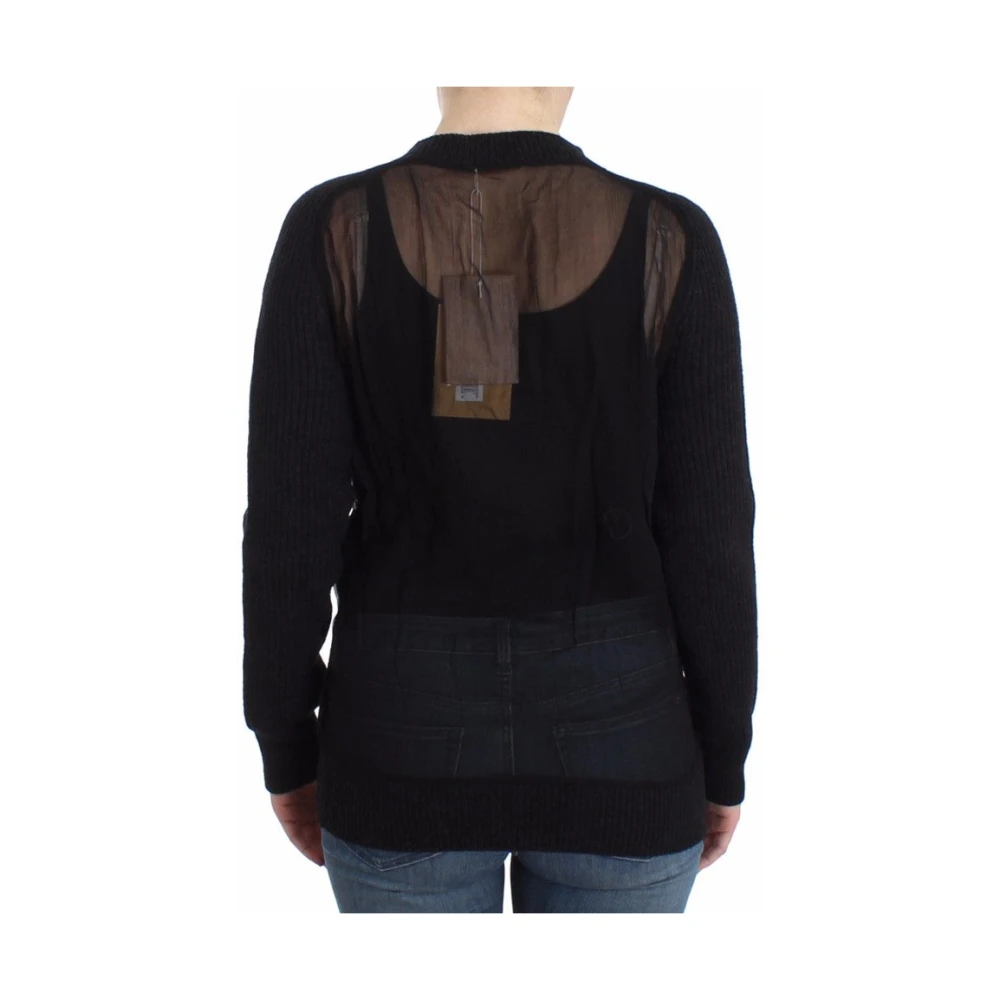 John Galliano Zwarte wollen Cardigan Black Dames