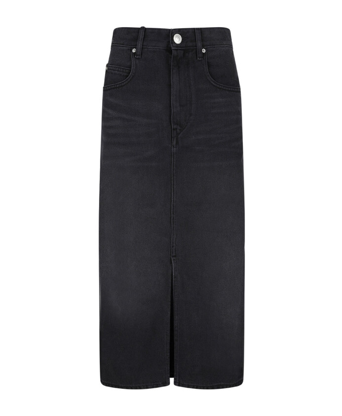 black-denim-midi-skirt-with-slit