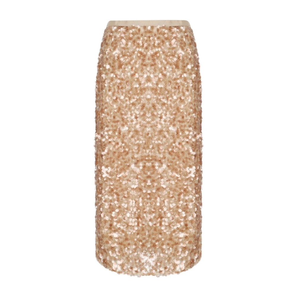 Weekend Max Mara Women's Beige Midi Skirts, S, Occhio Midi Skirt